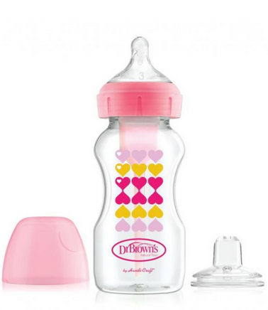 Chupón  ancho  anti-cólico Bottle to Sippy Dr Browns (9 oz/270 ml)