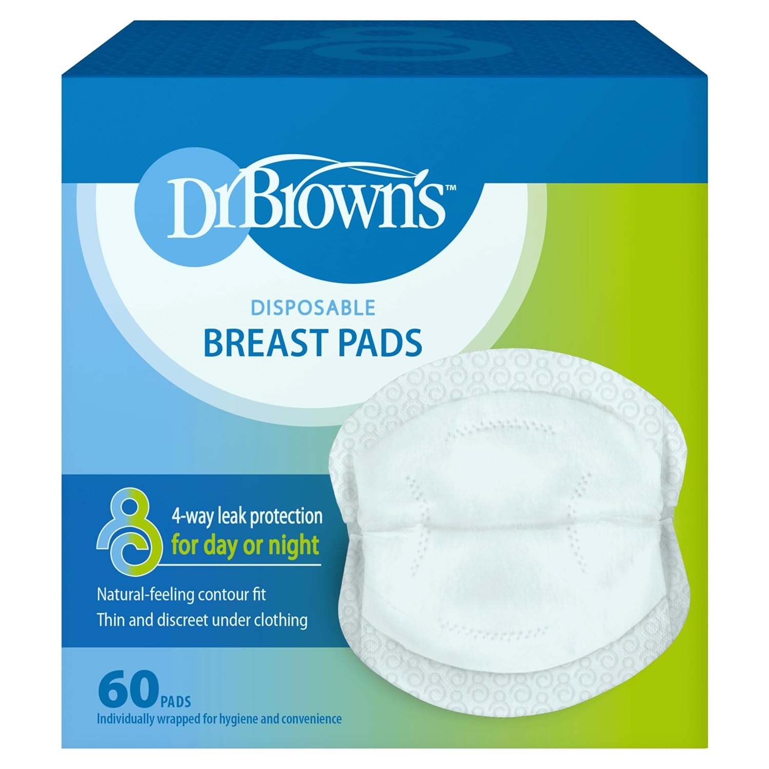 Discos absorbentes desechables Dr Browns 60 piezas
