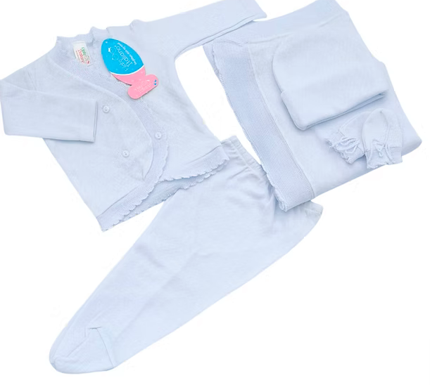 Salida de Hospital con cobija Filato italiano (blanco)