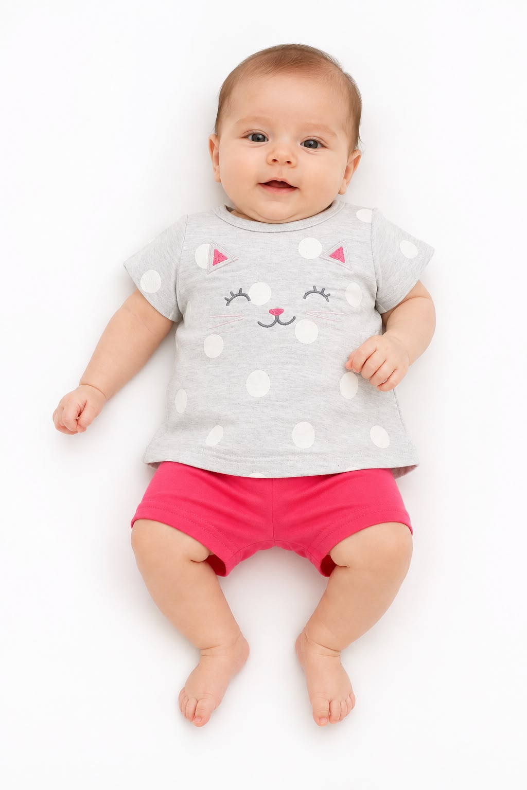 Conjunto rosado gatita Kids land