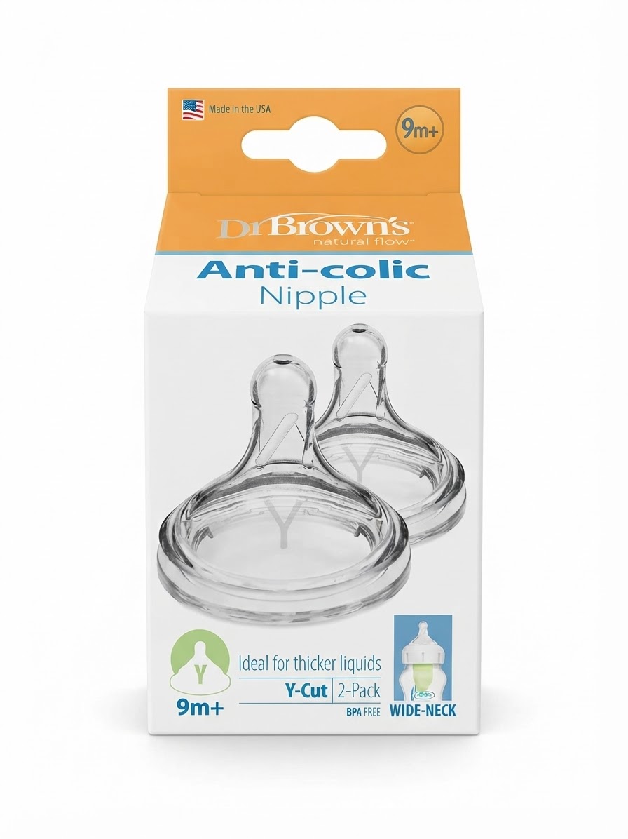2 Tetinas anchas option Dr browns (Y)9m+