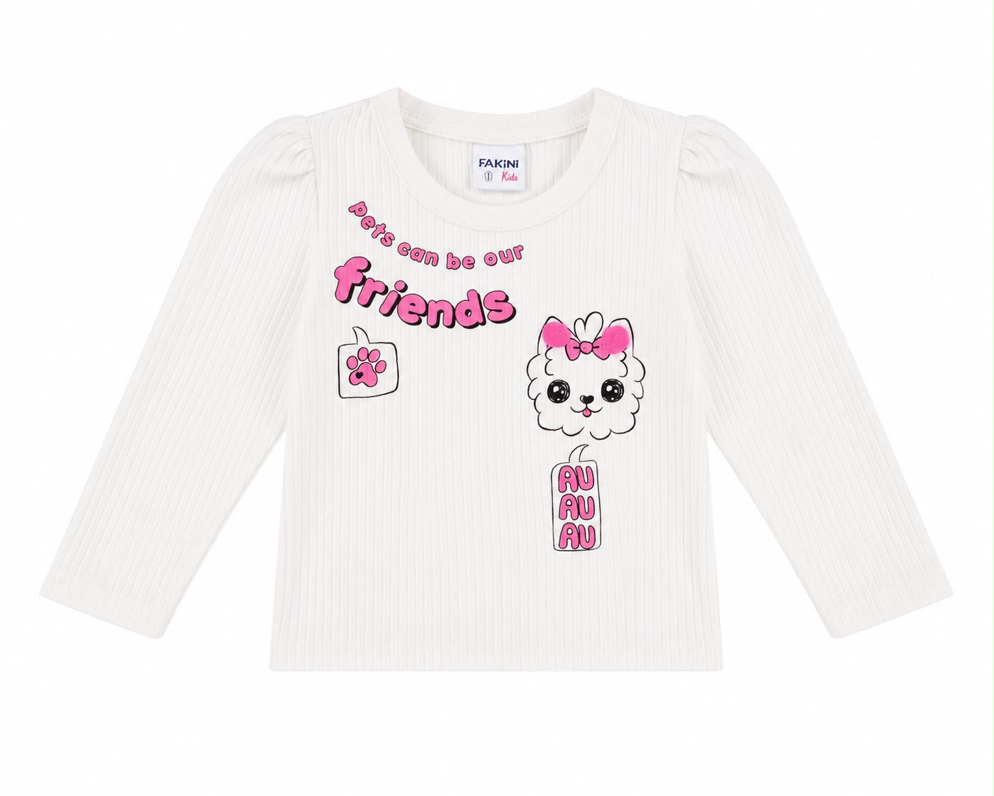 Blusa manga larga mascotas amigos Fakini