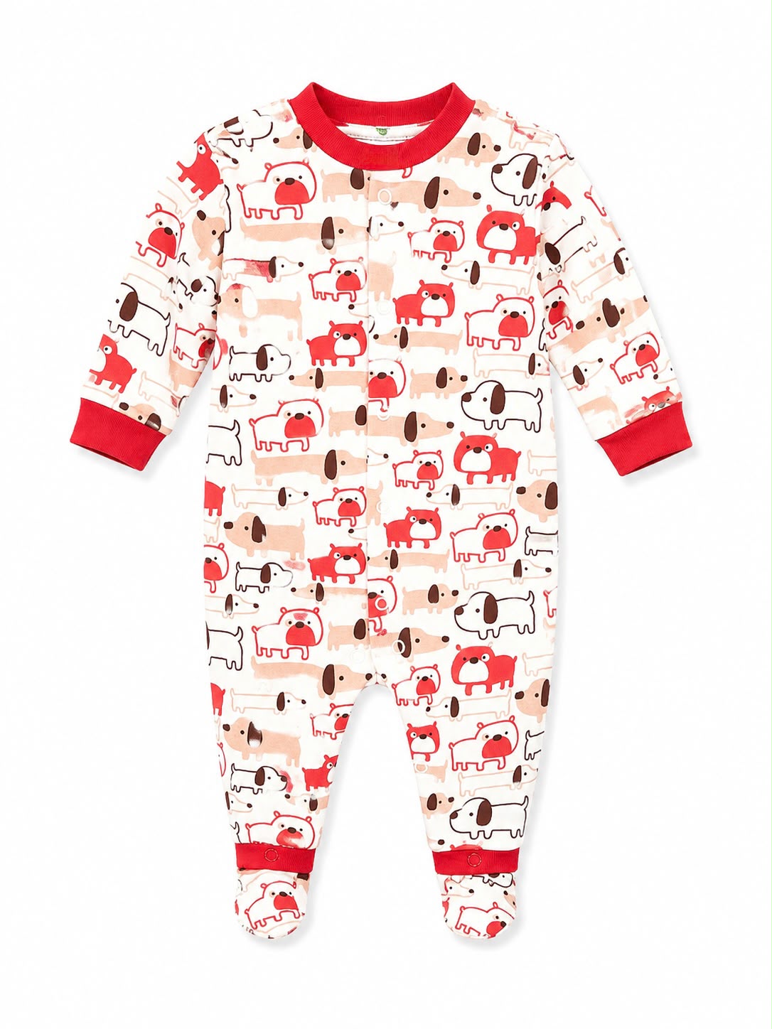 Pijama entera para niña de perritos Kobytin