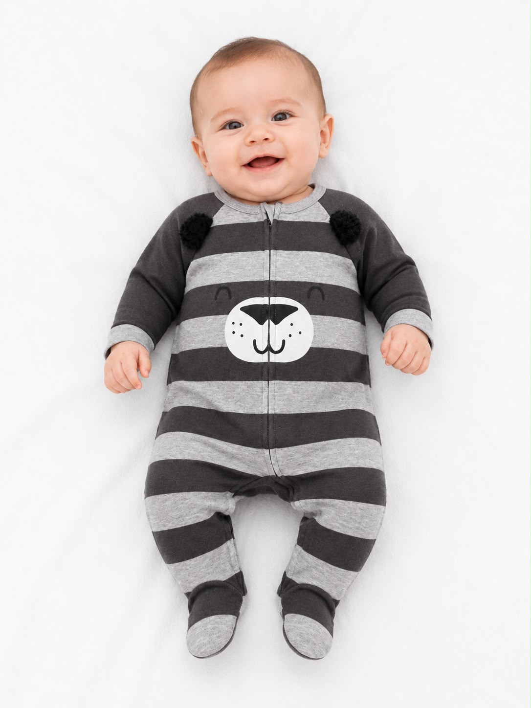 Pijama entera gris oso kids land
