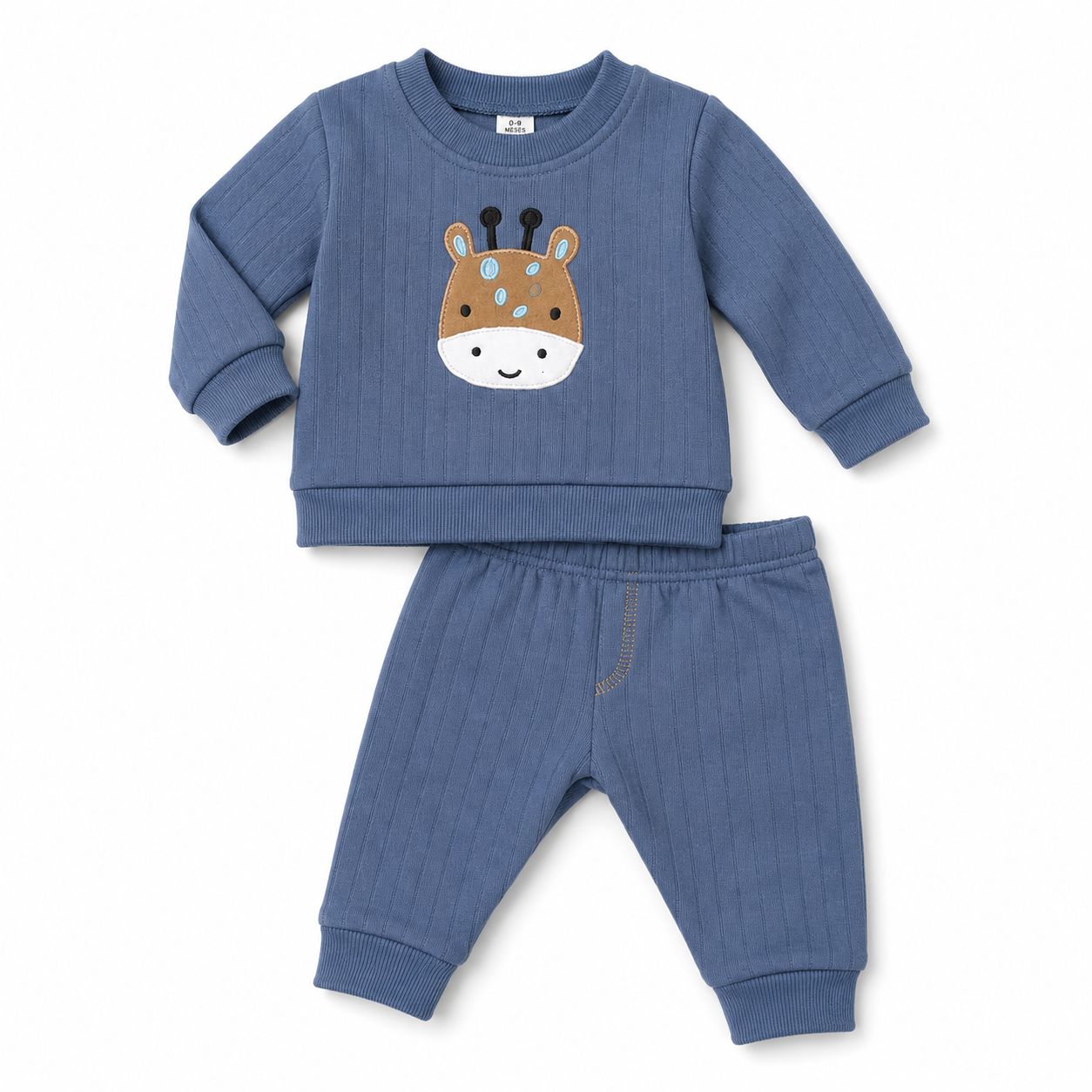 Conjunto 2 piezas jirafa/oso Bon blues