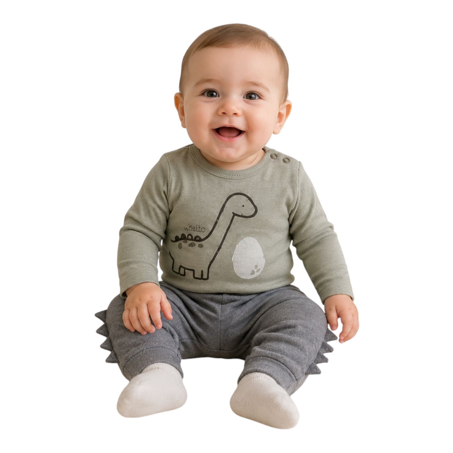 Conjunto para bebé (Cutie baby) dinosaurio big love for mommy