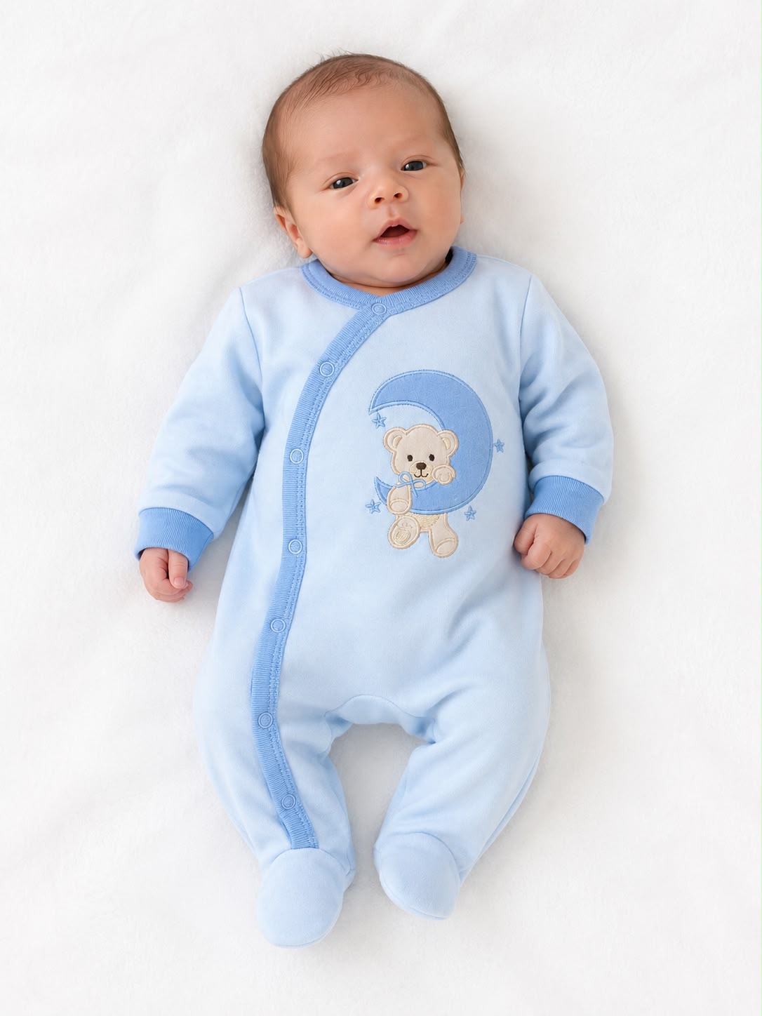 Pijama entera celeste de luna Everfit