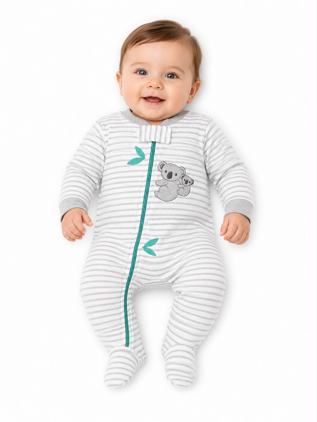 Pijama de  rayas gris  Kobytin