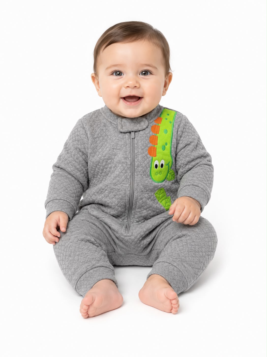 Pijama entera gris Dinosaurio Fakini