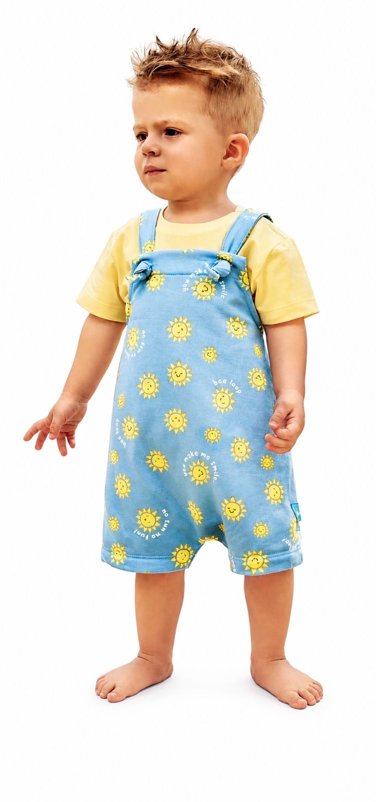Overol sol/ camisa amarilla Bee loop