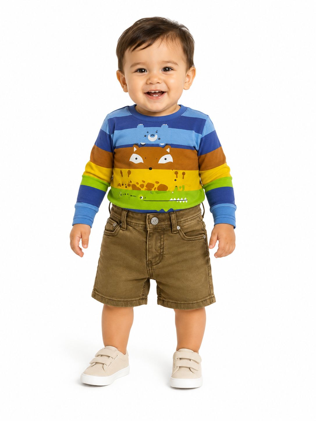 Short de bebé café Gogo Kids