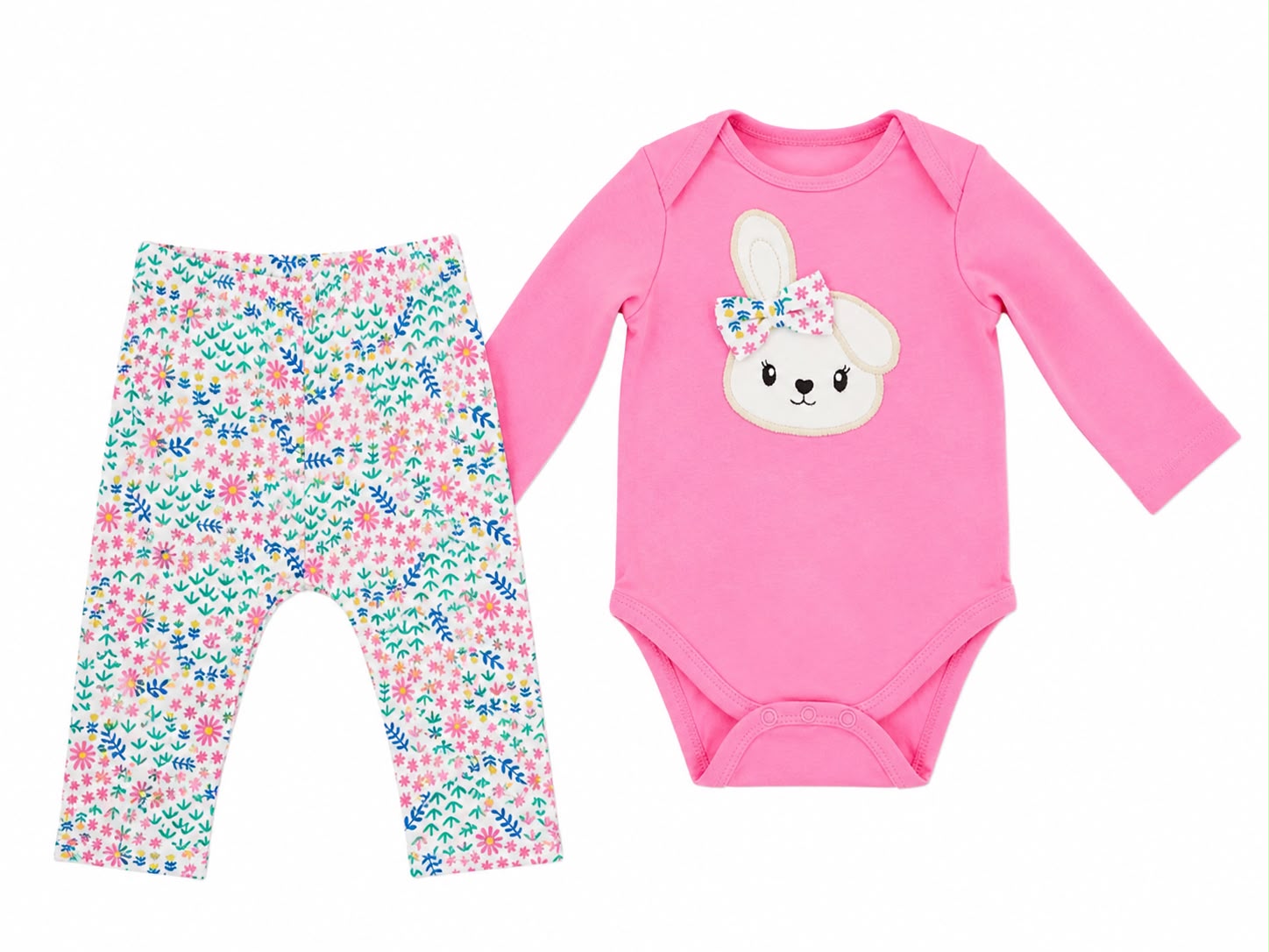 Conjunto conejo flores Kyly