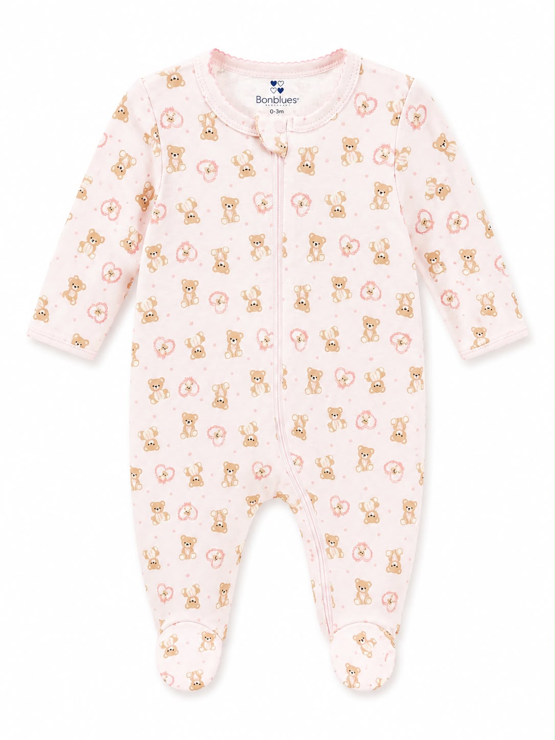 Pijama entera de osos para niña Bon Blues
