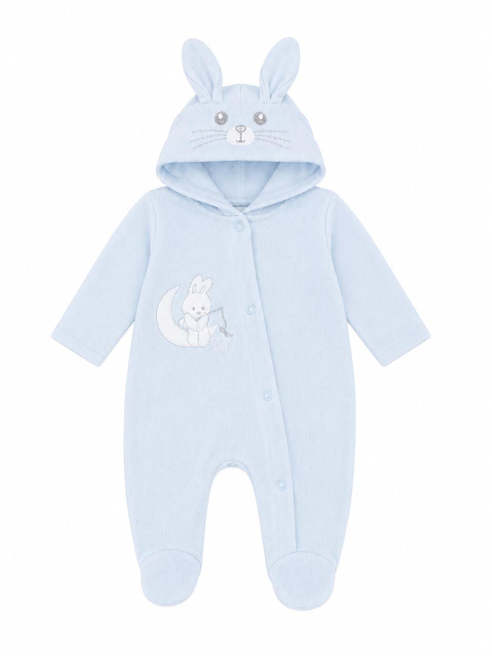 Pijama entera celeste con gorro Vennys