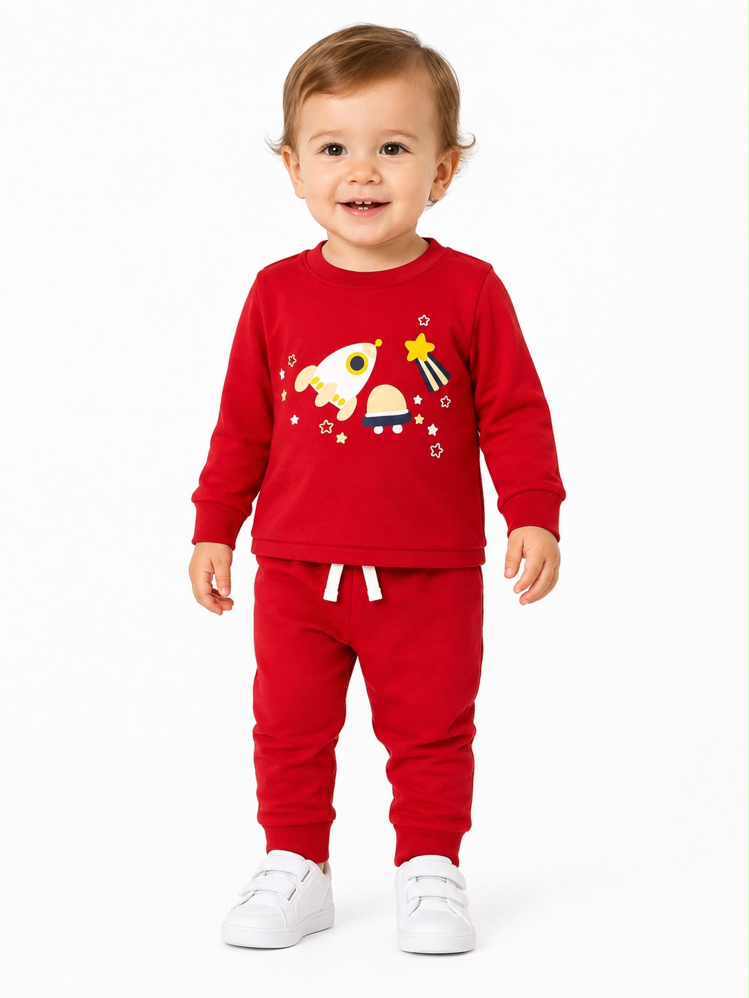 Pijama roja cohetes 2 piezas Everfit