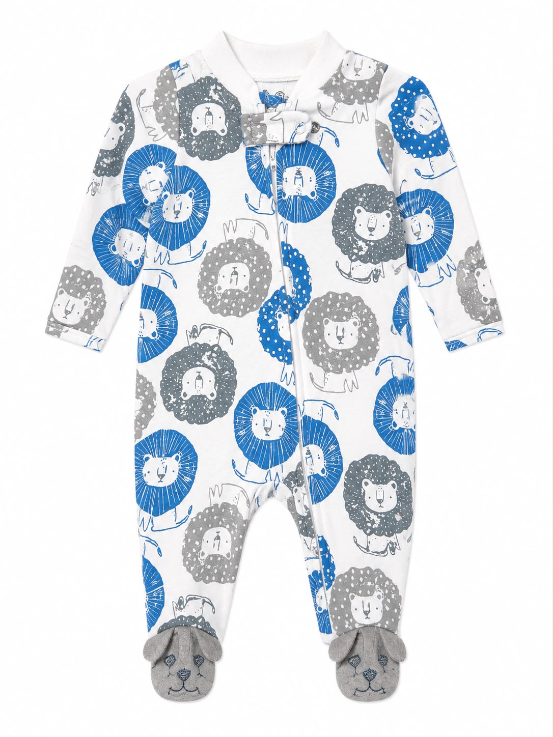 Pijama entera celeste de leones Kids land