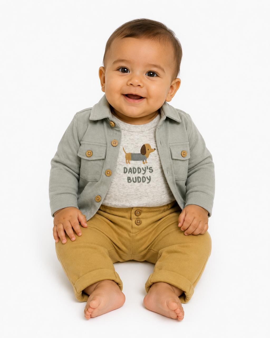 Conjunto 3 piezas para bebé  daddys buddy  Cutie baby