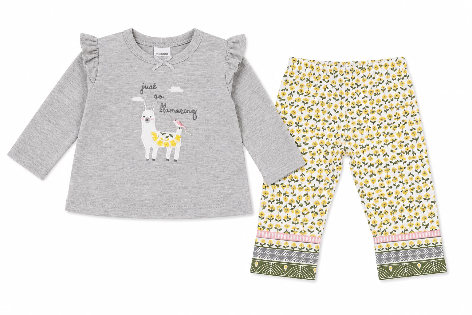 Conjunto llama amarillo para bebé Kids land