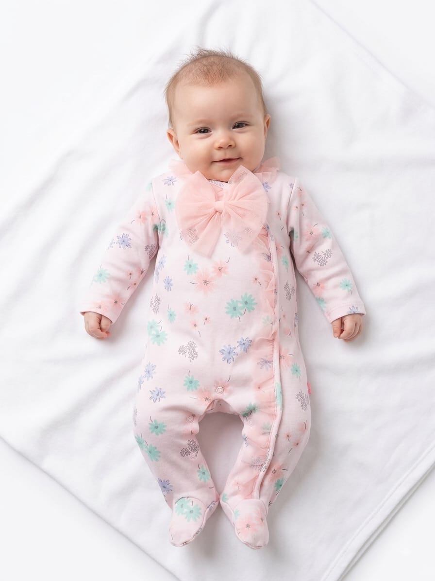 Pijama entera  de flores kobityn