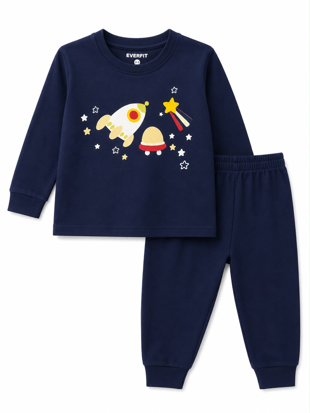 Pijama azul cohetes 2 piezas Everfit