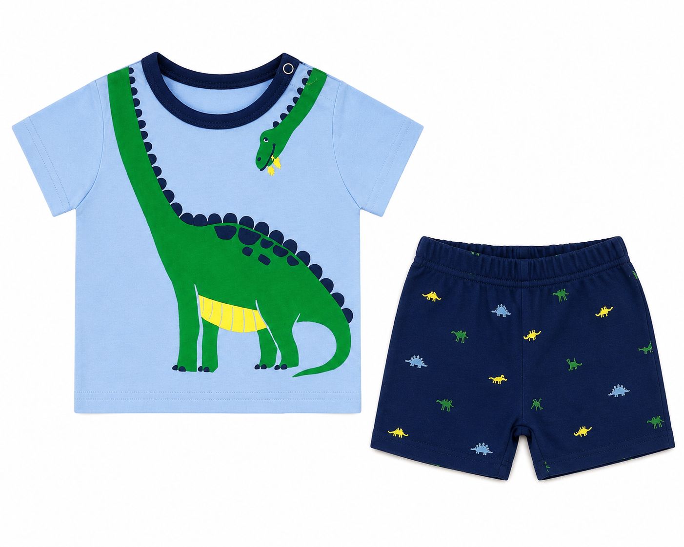 Conjunto Dinosaurio  gris/celeste Kids land