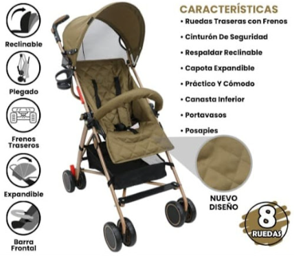 Coche sombrilla Bebesitos Dakota