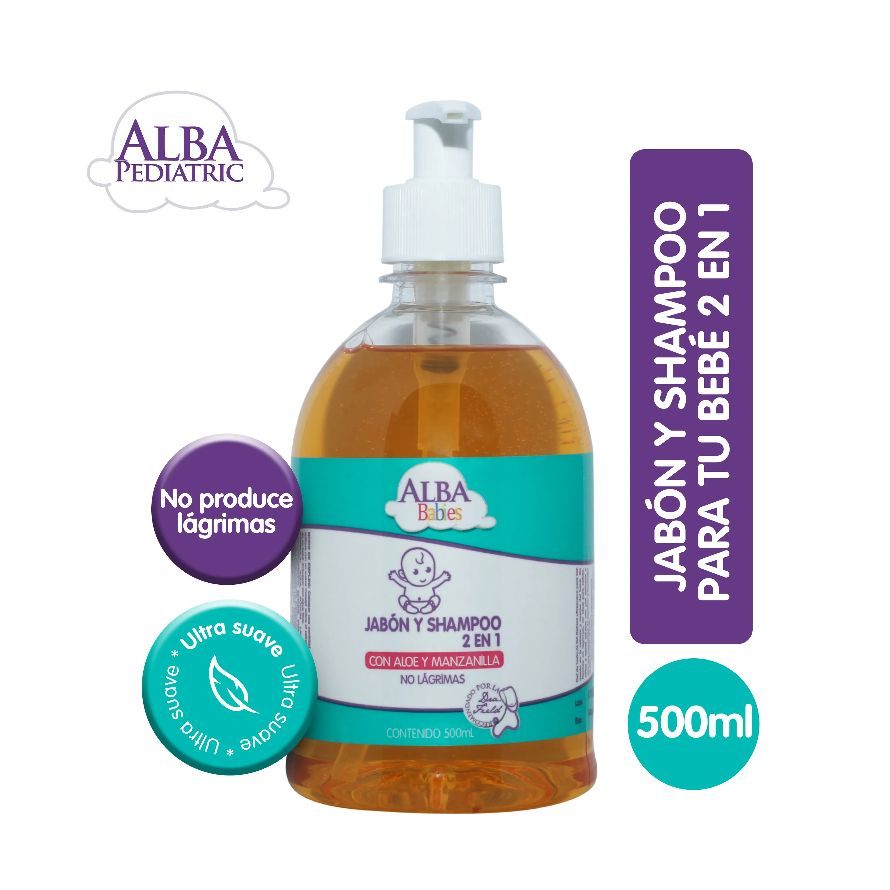 Gel de Baño 2x1 , Jabón y Shampoo Alba