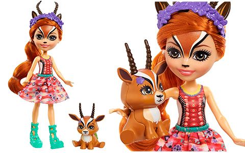 Enchantimals Gabriela Gazelle y spotter( Mattel)