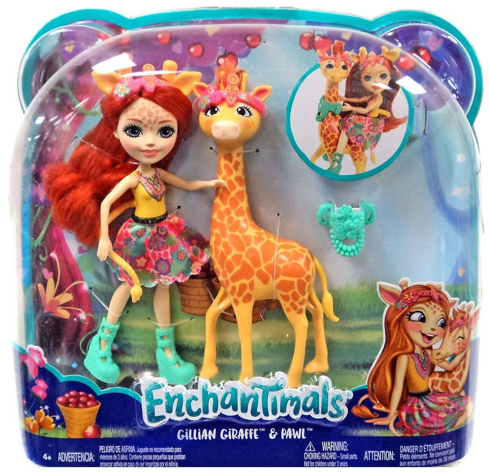Enchantimals Gillian Giraffe  y Pawll( Mattel)