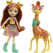Enchantimals Gillian Giraffe  y Pawll( Mattel)