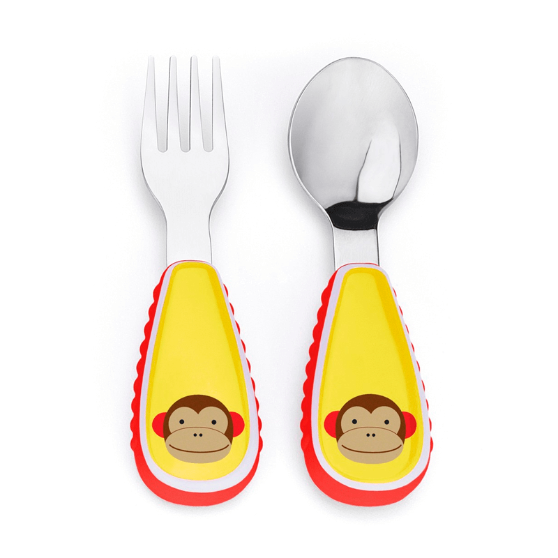 Set de tenedor y cuchara  Mono Skip Hop