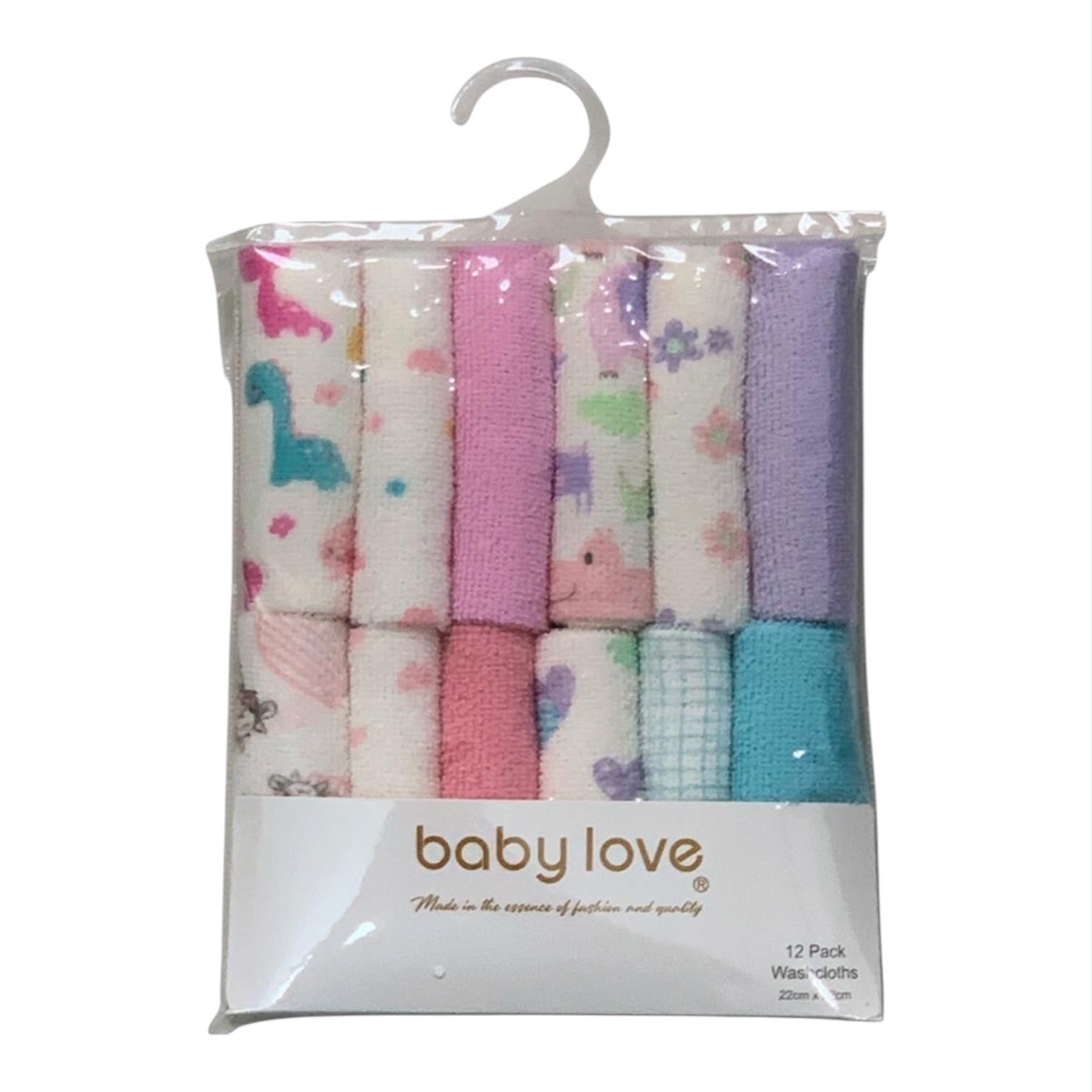 Set de 12 piezas de pañitos para bebé Baby love