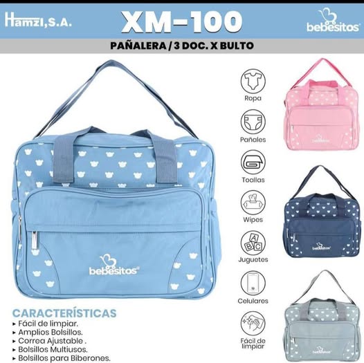Bolso Pañalera  Bebesitos XM-100
