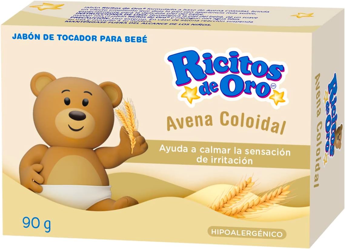 Jabón Avena Coloidal  para Bebé Ricitos de Oro