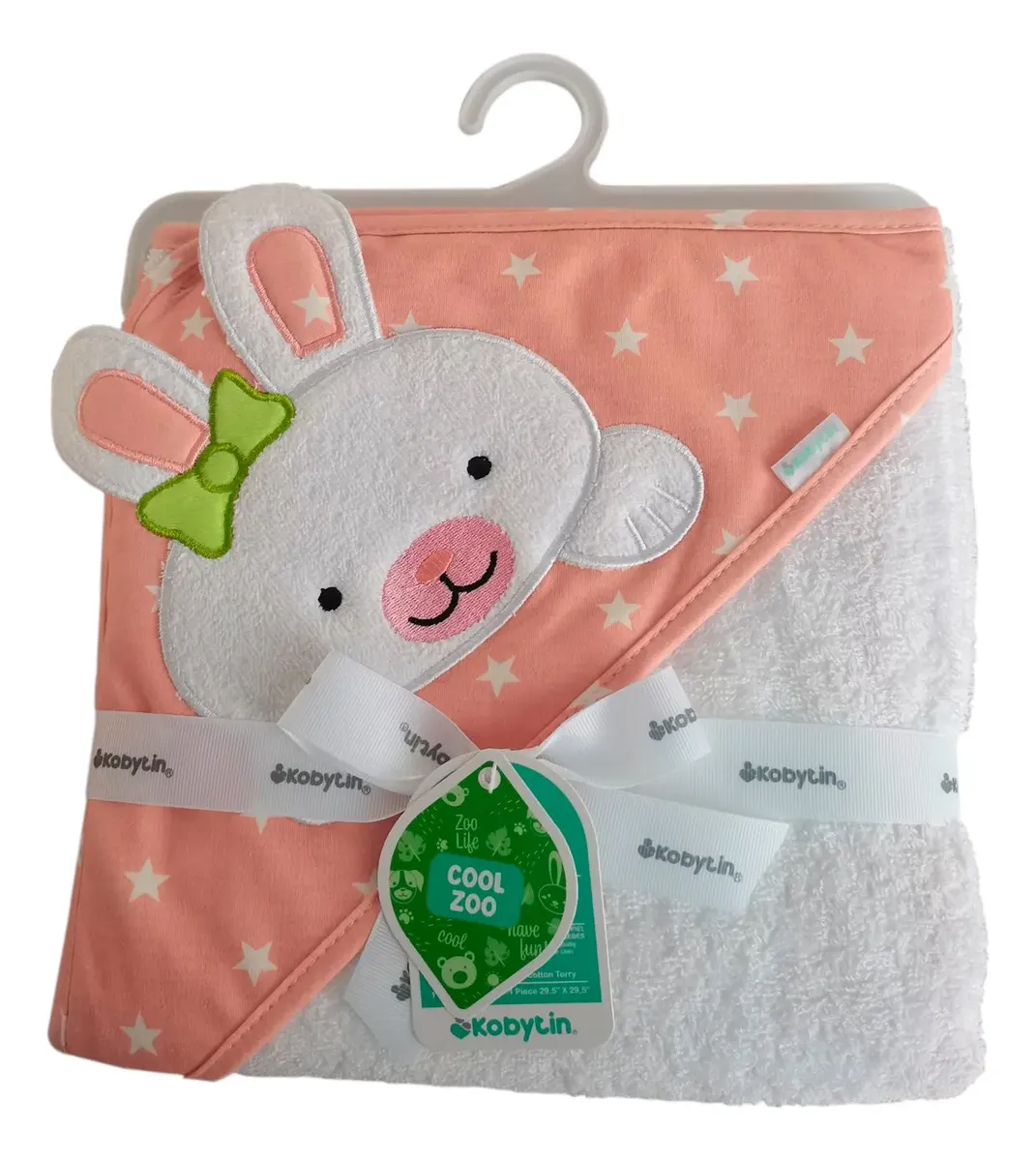 Toalla con capucha Kobytin Cool zoo