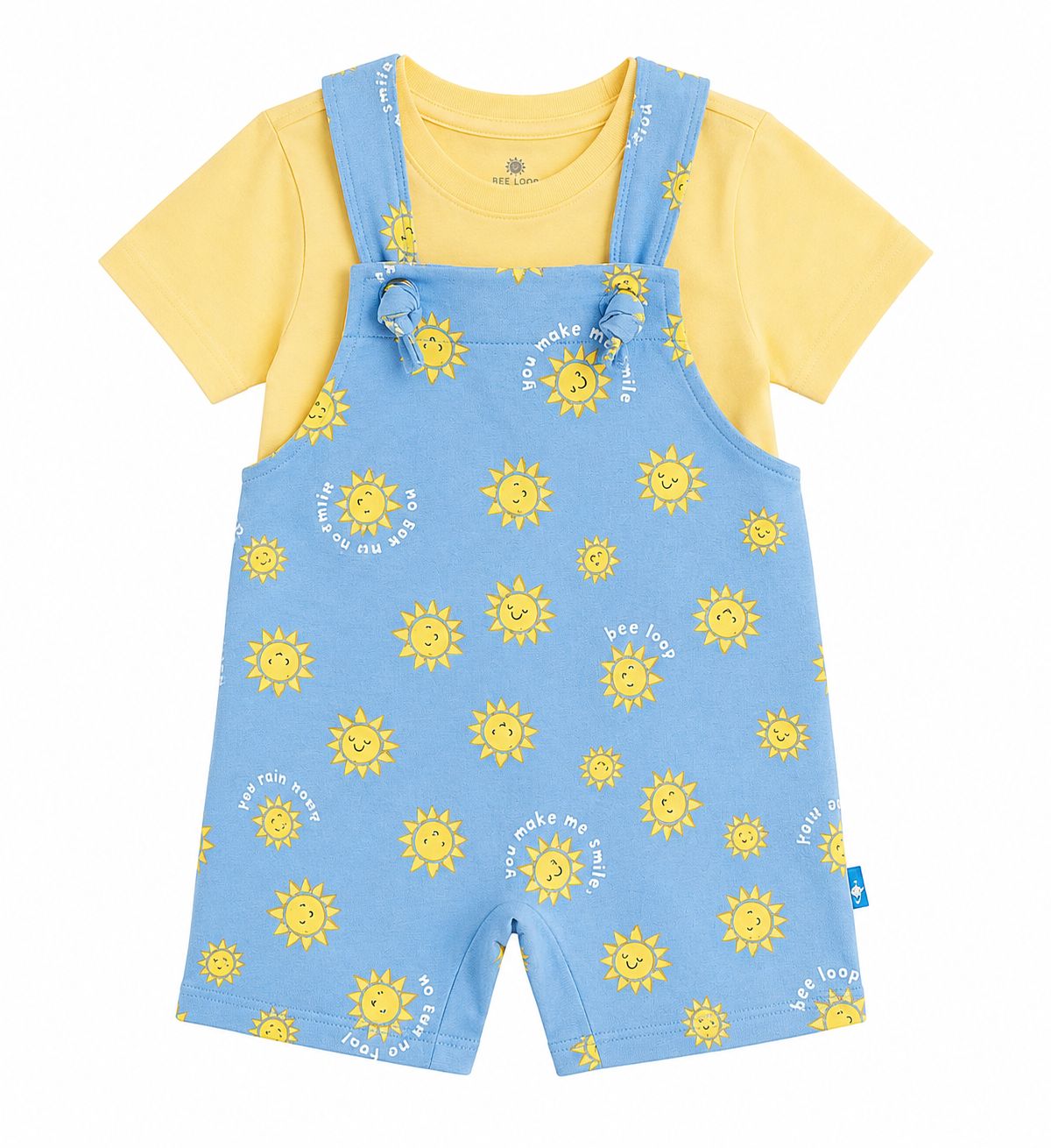 Overol sol/ camisa amarilla Bee loop