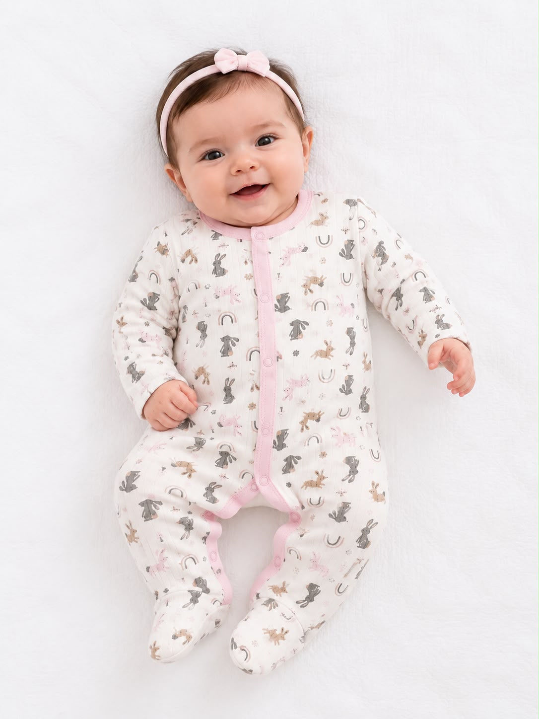 Pijama entera de conejos para niñas Princess rose