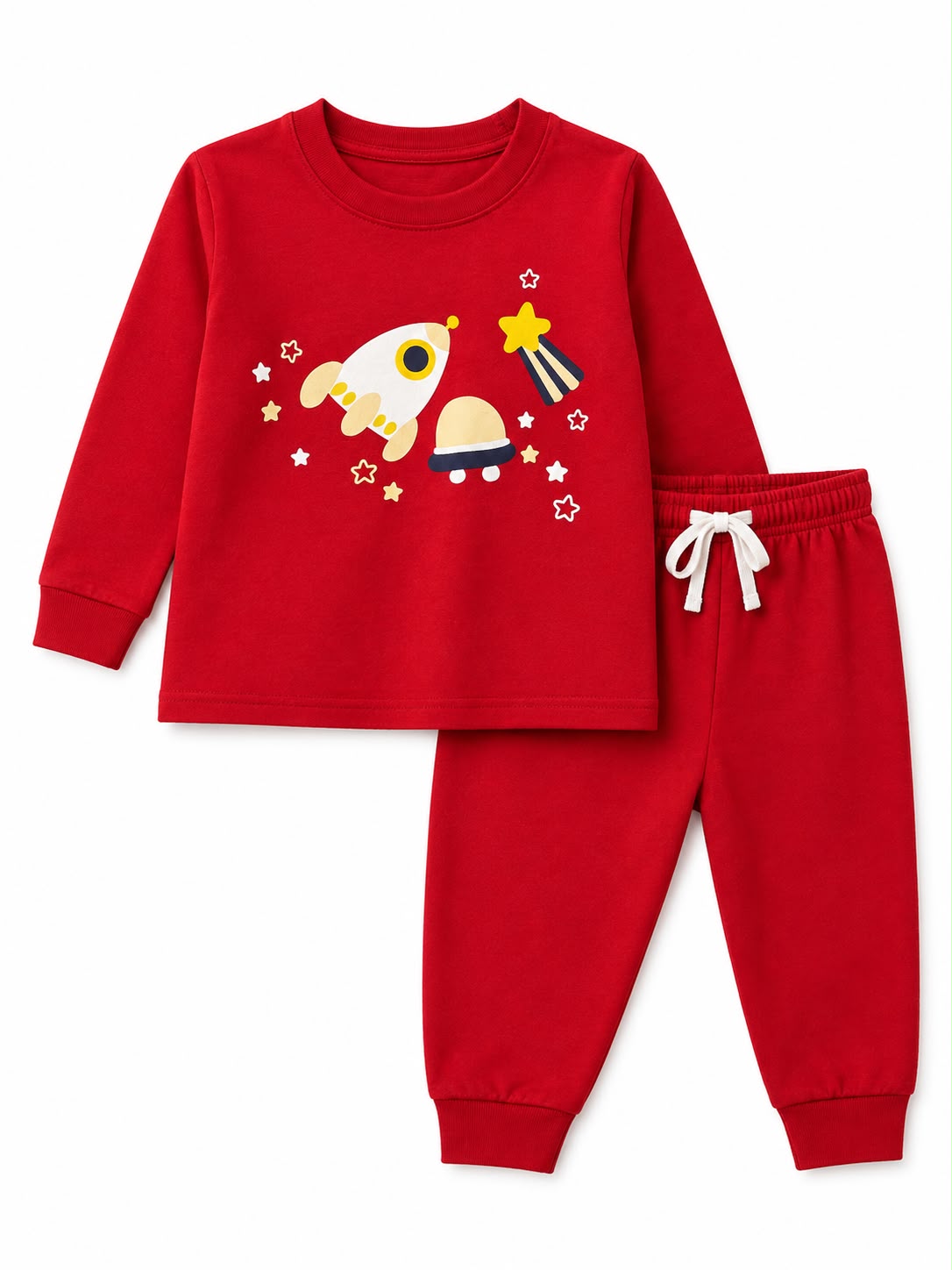 Pijama roja cohetes 2 piezas Everfit