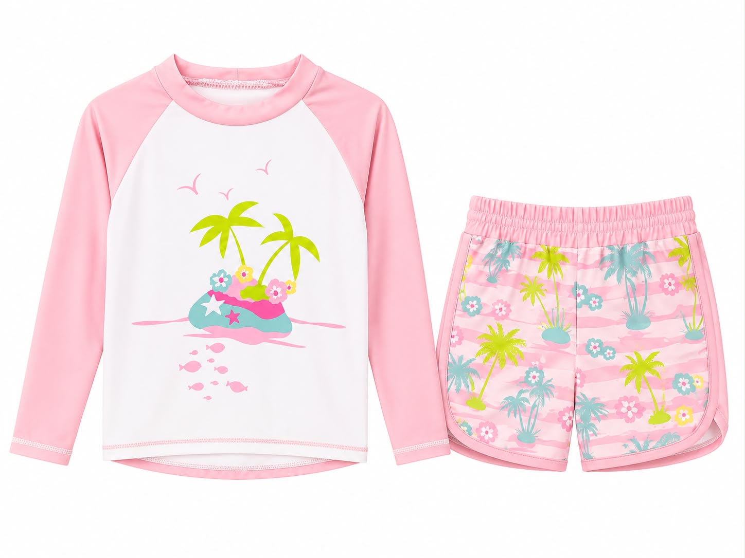 Traje de baño para niña  2 piezas  ( first impression )