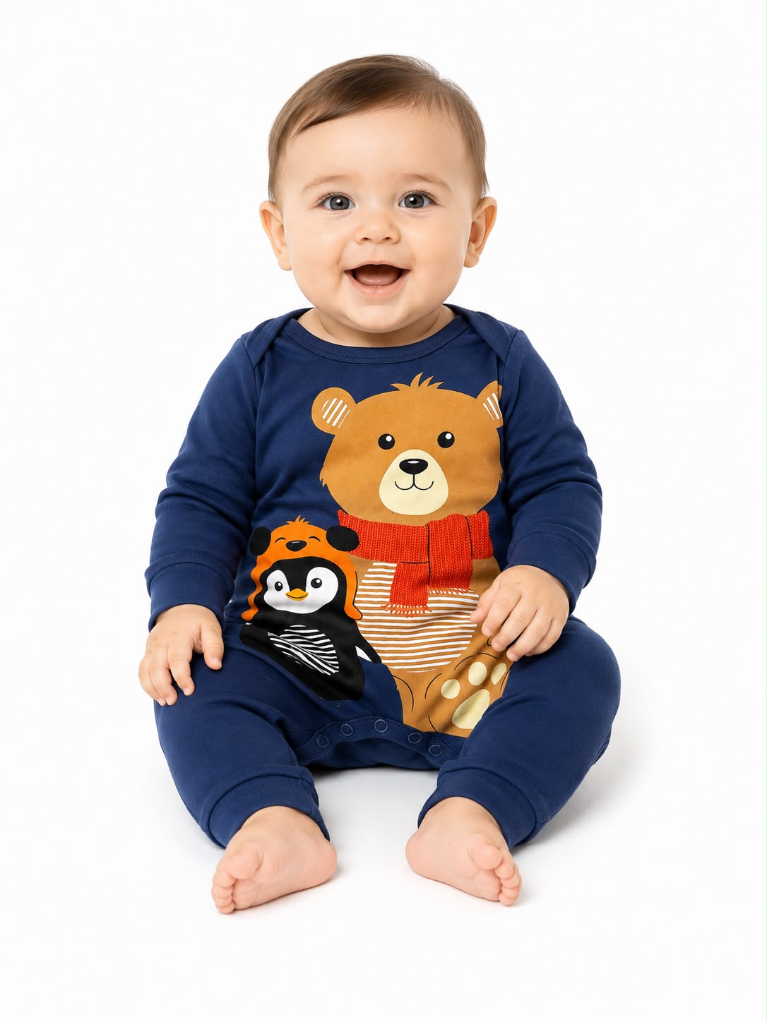 PIjama azul pingüino y oso  Kyly