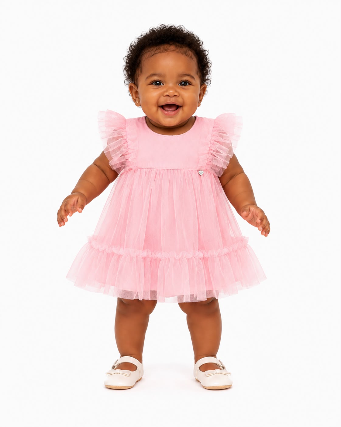 Vestido rosado para bebé infanti