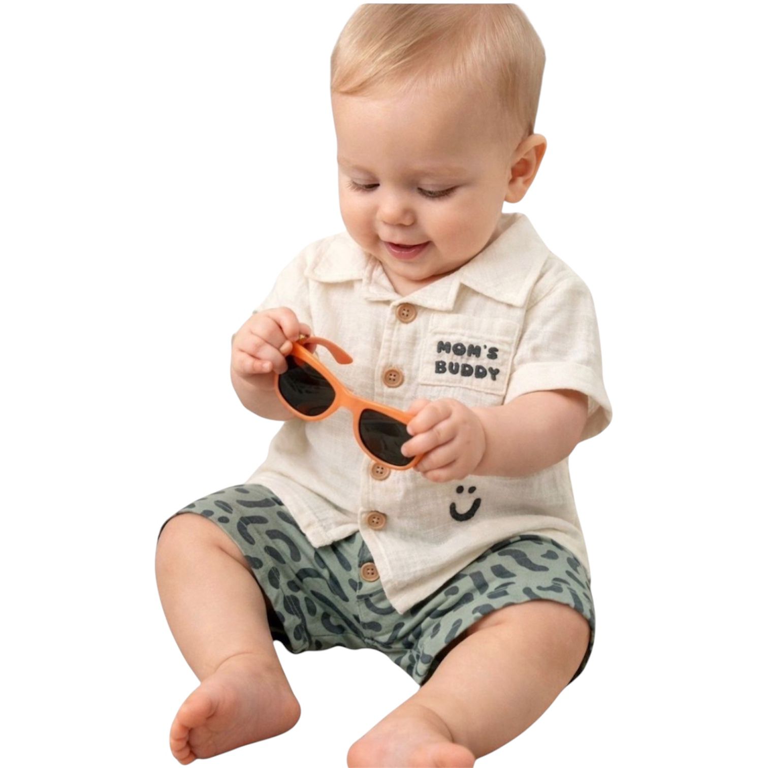 Conjunto con lentes Mom´s buddy para bebé Bon blues