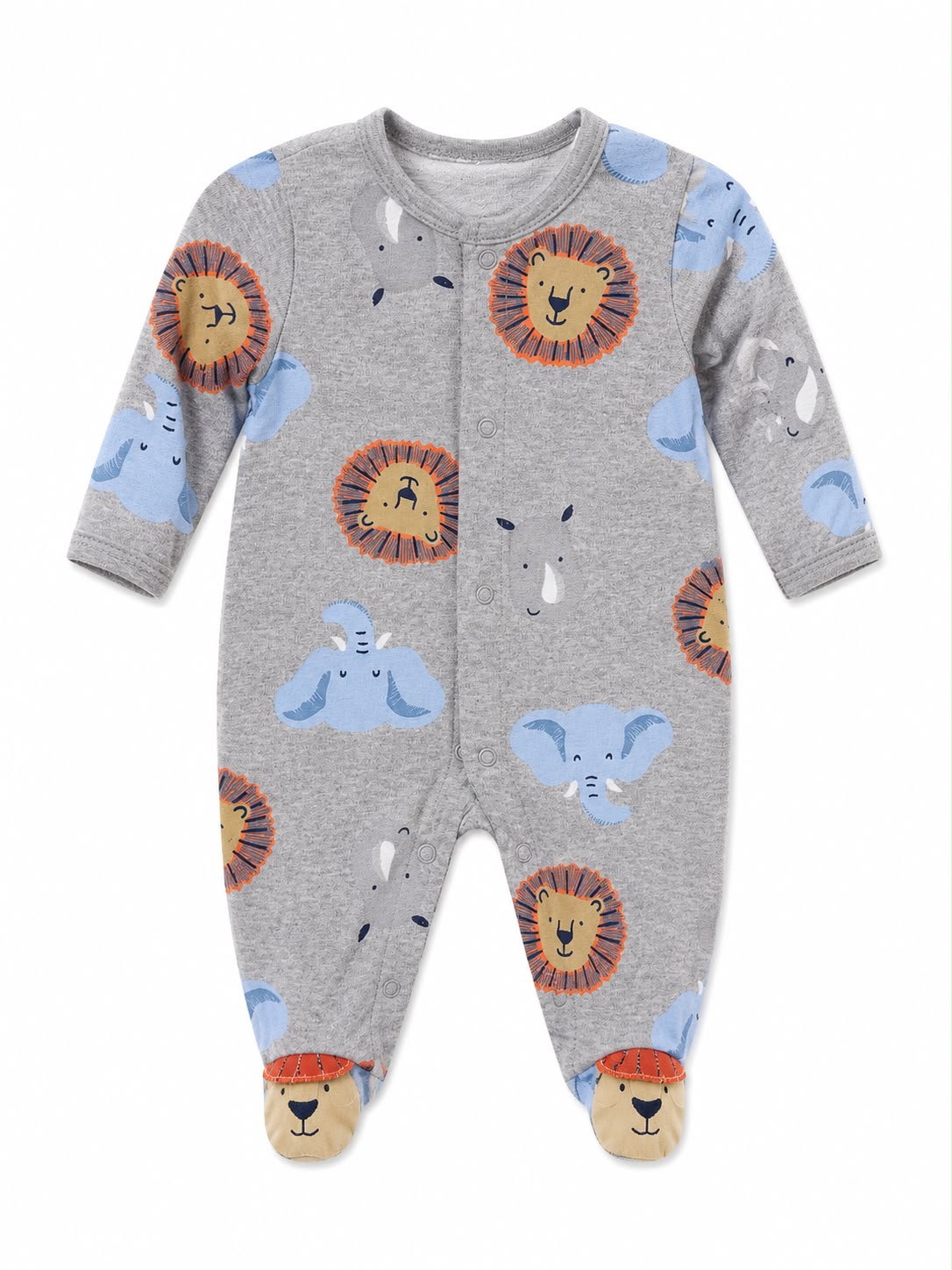 Pijama entera Gris Safari Kids land