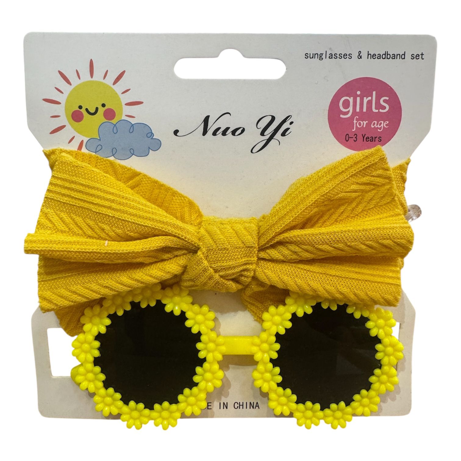Vincha de bebé y gafas de sol Cutie Baby