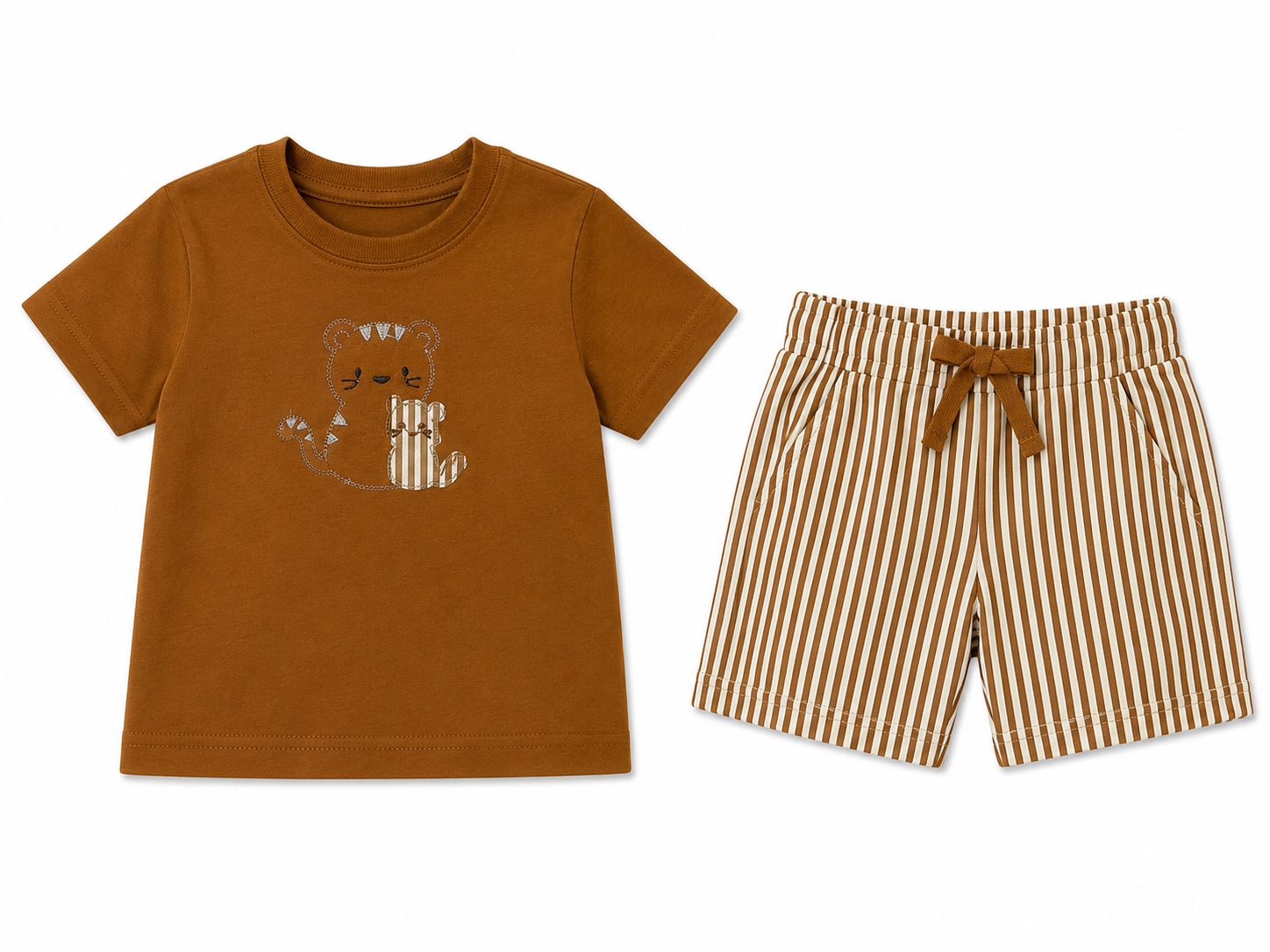 Conjunto  con short café  Bon blues
