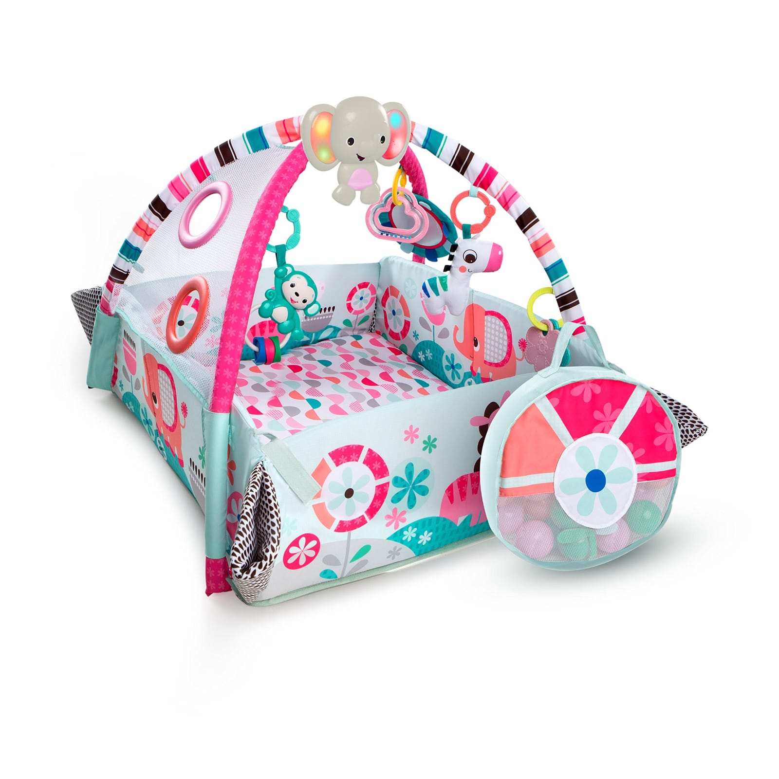 Tapete Gimnasio Bebe Bright Starts Activity 5 En 1 Pelotas Rosa