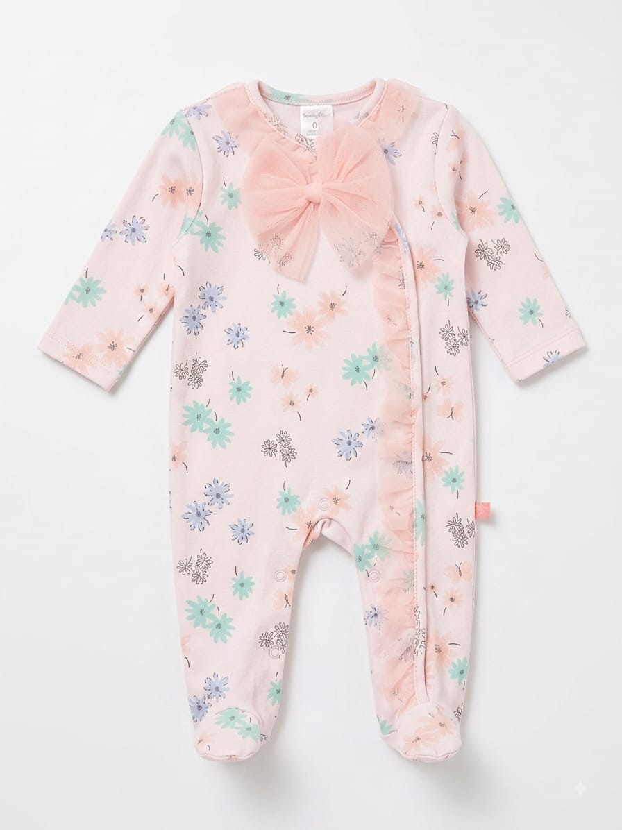 Pijama entera  de flores kobityn