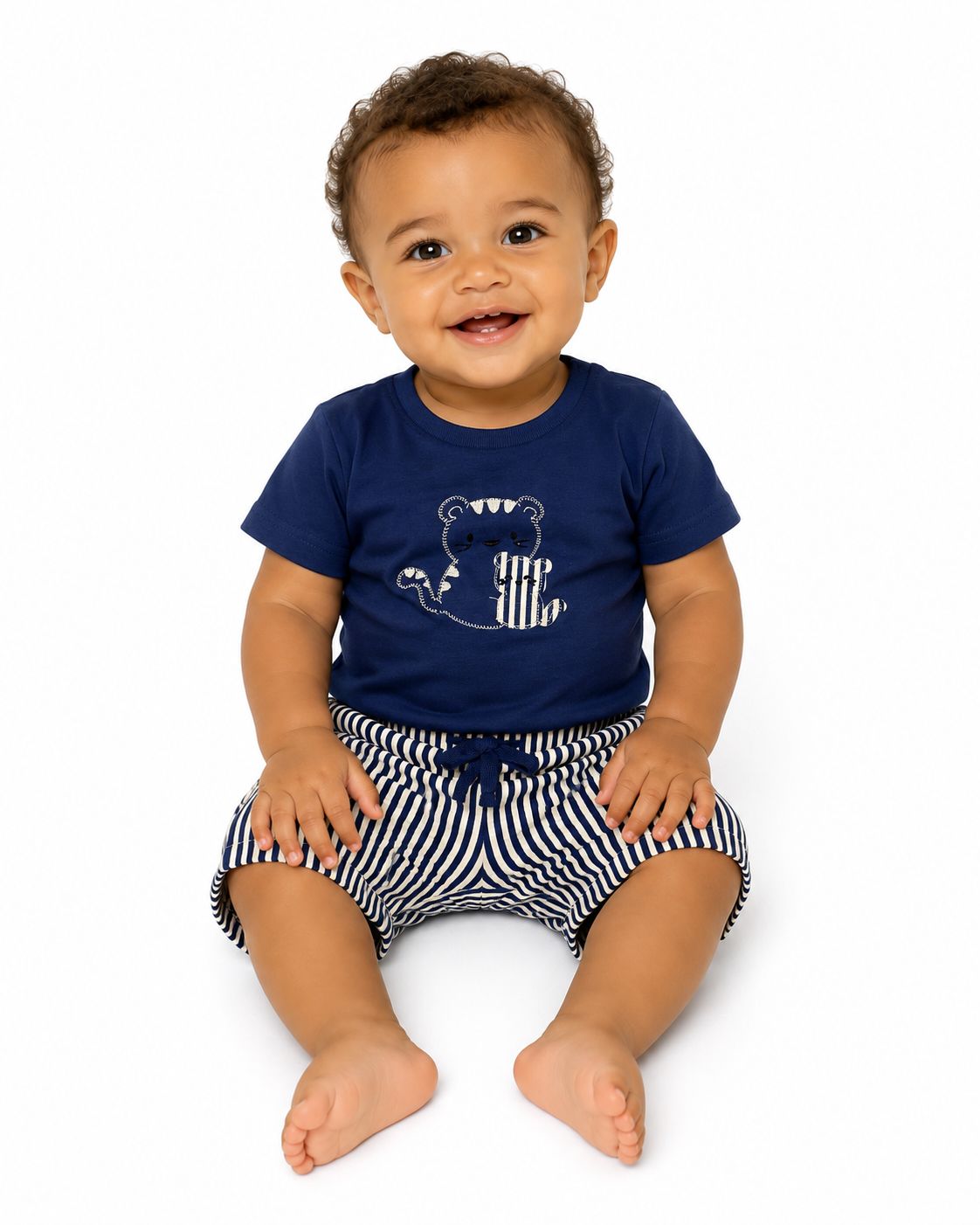 Conjunto de short azul Bon blues