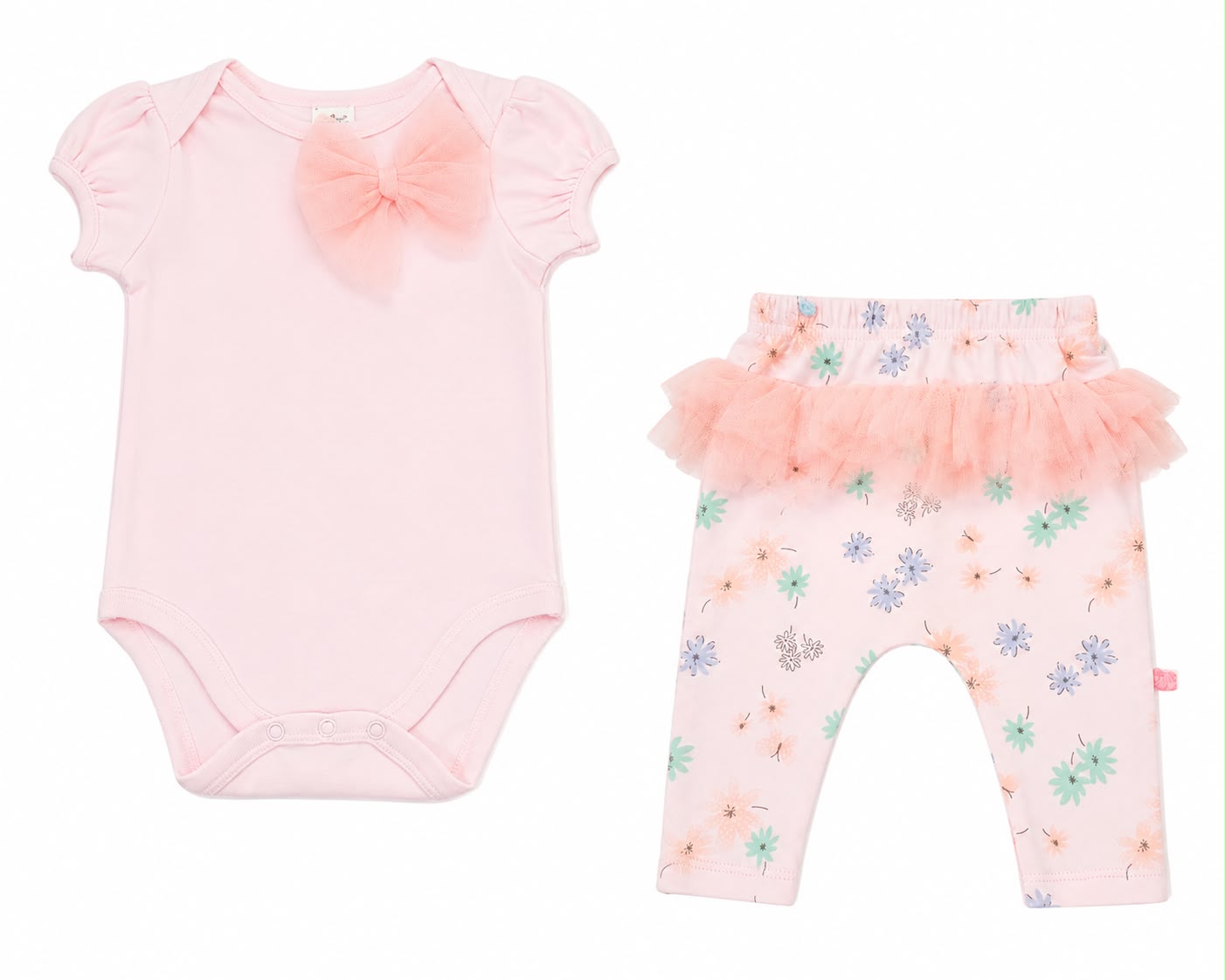 Conjunto rosado de lazo Kobytin