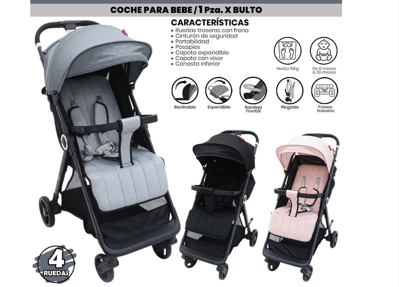 Coche Eml-1082 Bebesitos